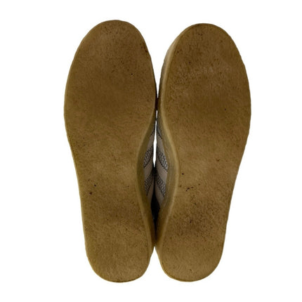 Adidas Gazelle Men's White Blue Suede Lace Up Low Top Sneakers Shoes Size 7.5