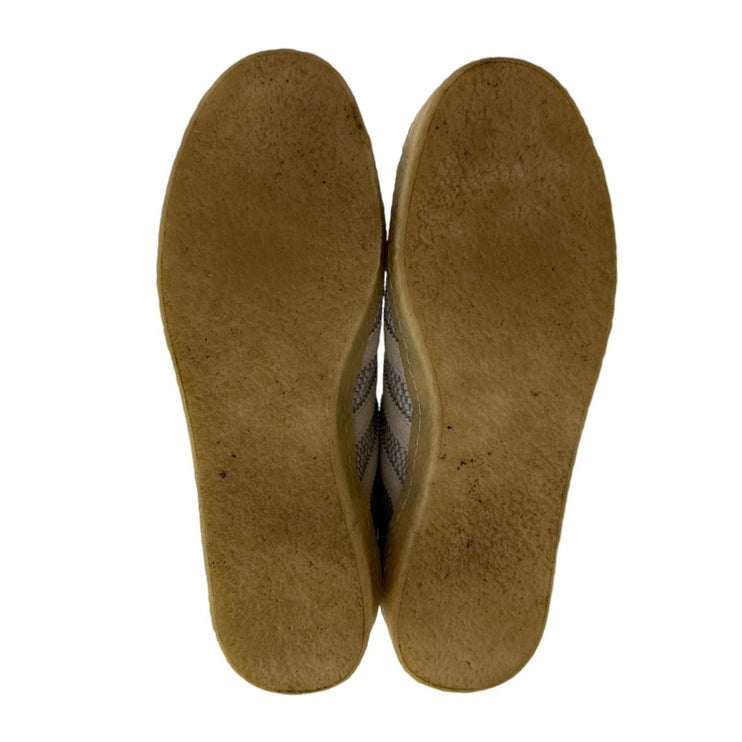 Adidas Gazelle Men's White Blue Suede Lace Up Low Top Sneakers Shoes Size 7.5