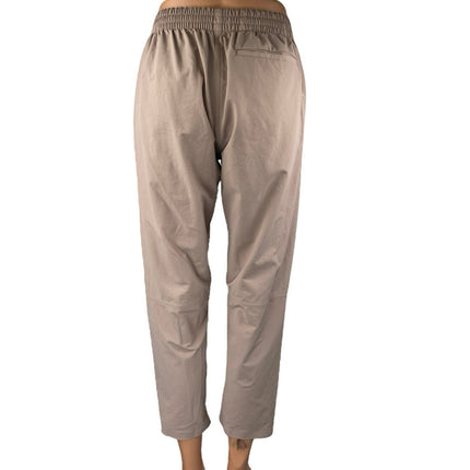 Outdoor Voices Women's Beige Taupe Pull On Crop Tapered Trousers Pants Size S