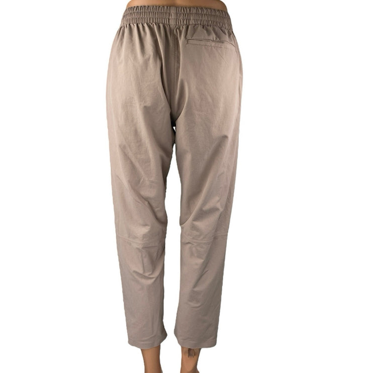 Outdoor Voices Women's Beige Taupe Pull On Crop Tapered Trousers Pants Size S
