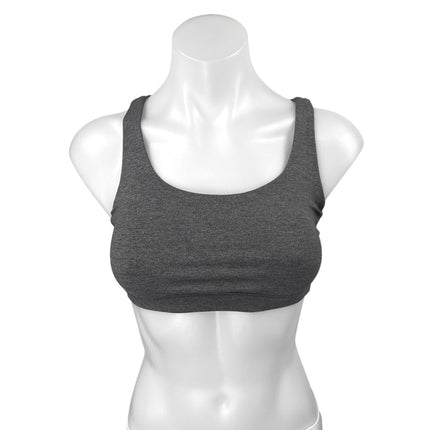 Lululemon Gray Strappy Sleeveless Yoga Workout Athletic Sports Bra Crop Top Sz 2