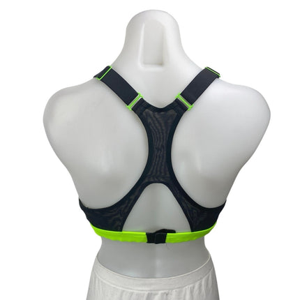 Reebok Neon Green Sleeveless Racerback Activewear Gym Sports Bra Crop Tank Top M