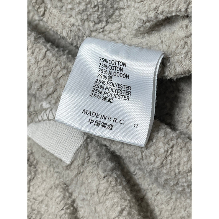 Brandy Melville Women's Beige Fleece Full Zip Hoodie Hooded Sweater Jacket Sz S