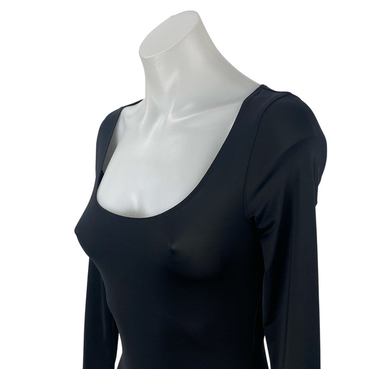 Princess Polly Ellery Women's Scoop Neck Long Sleeve Seamless Bodysuit Top Sz 2