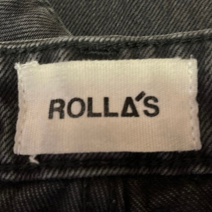 Rolla's Women's Black High Rise Original Cropped Straight Denim Jeans Size 30