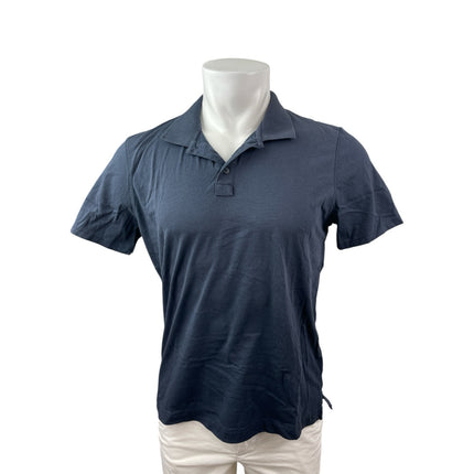 ATM Men's Blue Collared Short Sleeve Dri-Fit Classic Jersey Golf Polo Shirt Sz M