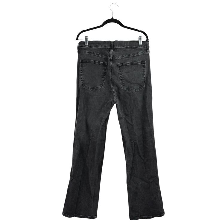 Gap Vintage Flare Women's Black High Rise Straight Leg Denim Jeans Pants Size 32