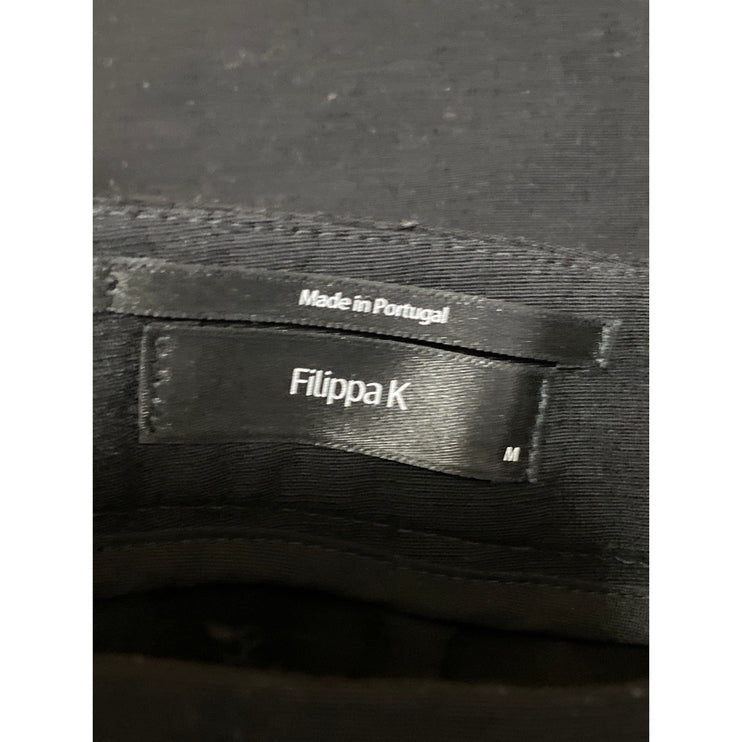 Filippa K Women's Black High Rise Business Work Midi Straight Pencil Skirt Sz M