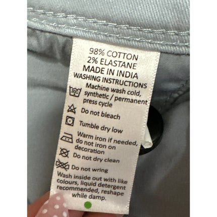 The Roadster Life Co Men's Blue Bermuda Cuffed Chino Khaki Casual Shorts Size 32