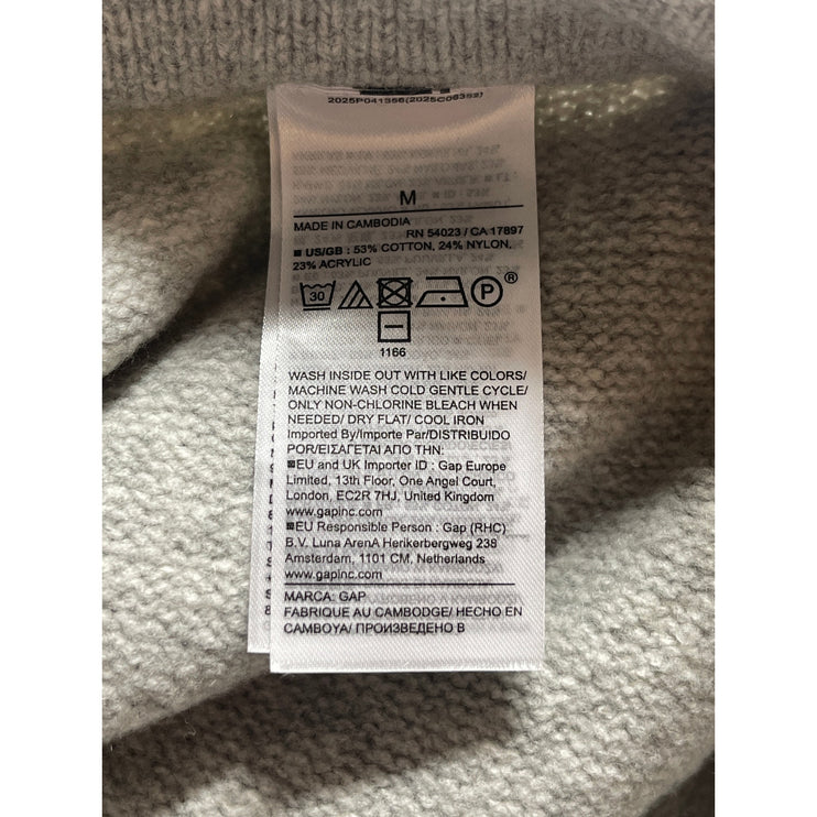 Gap Women's Gray High Waisted Wide Leg Flare Trousers Knit Lounge Pants Size M