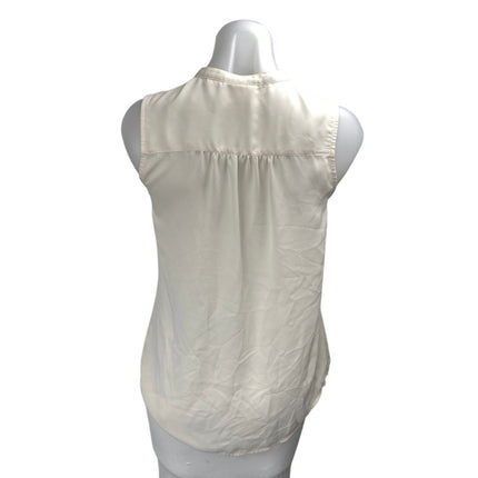 Anthropologie Maeve Marguerite Cream White Eyelet Sleeveless Tank Blouse Top 4