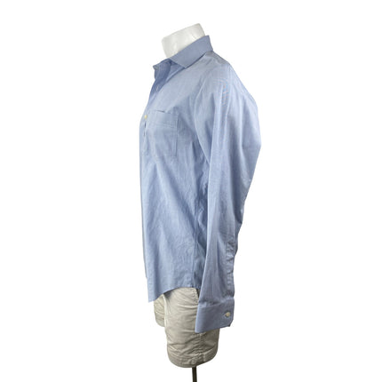 J.Crew Thompson Men's Blue Collared Long Sleeve Office Button Down Shirt Top M