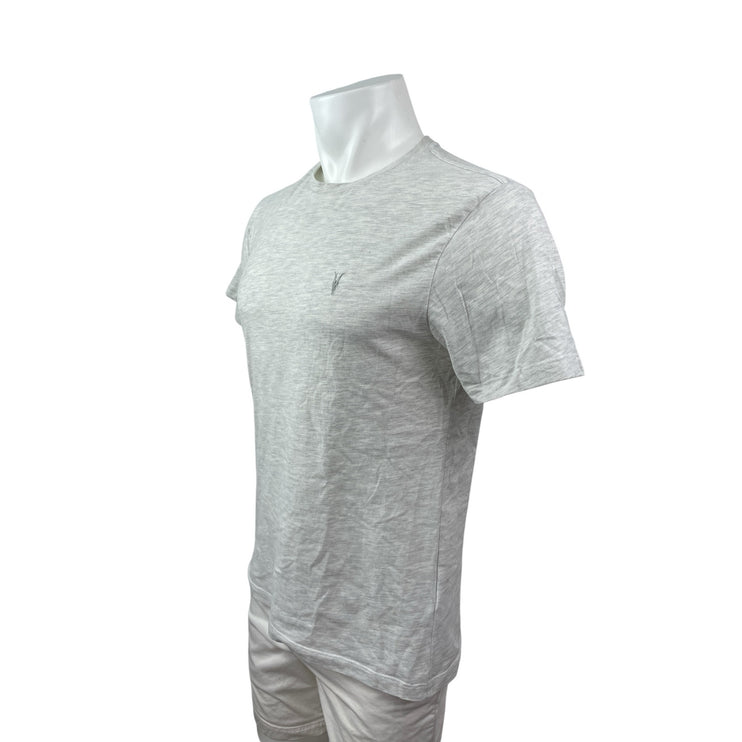 AllSaints Men's Gray Logo Heather Short Sleeve Crew Neck T Shirt Tee Top Size M