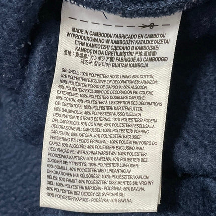 Vans x Lizzie Armanto Women's Blue Fleece Floral Hoodie Hooded Sweatshirt Top M