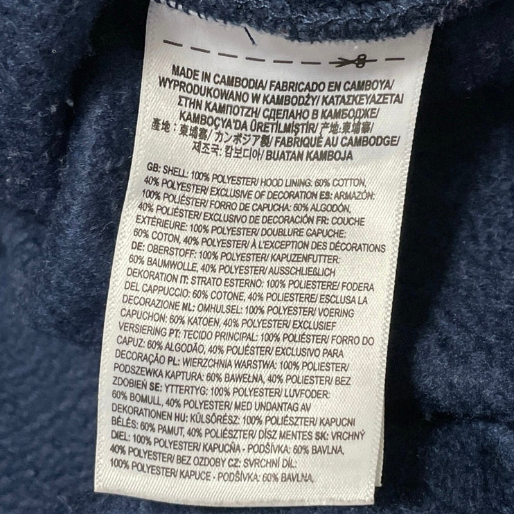 Vans x Lizzie Armanto Women's Blue Fleece Floral Hoodie Hooded Sweatshirt Top M