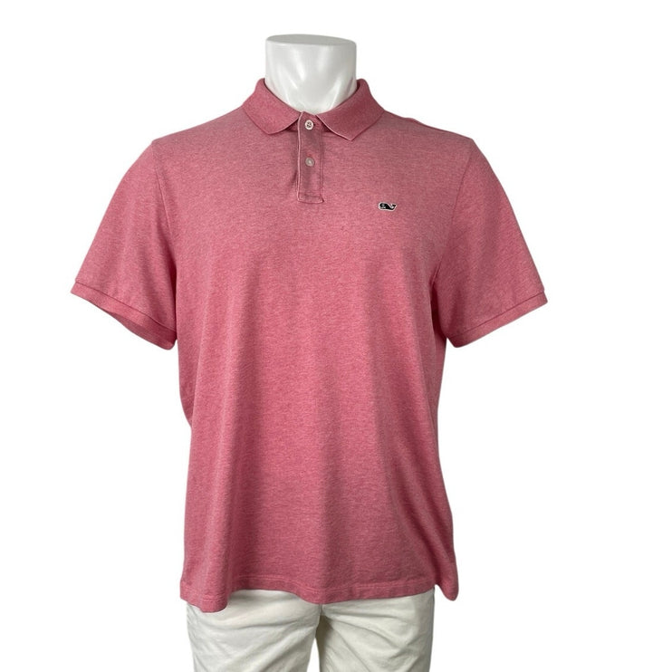 Vineyard Vines Edgartown Embroidered Logo Collared Short Sleeve Polo Shirt Top L