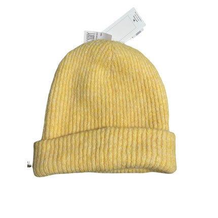 NEW Ripcurl Classic Surf Tall Women's Yellow Wool Rib Knit Bonnet Beanie OS