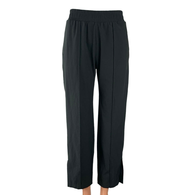 Abercrombie & Fitch Women's Black High Rise Pull On Wide Leg Trousers Pants XXS