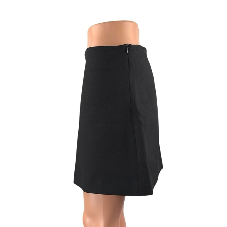 Zara Women's Blue High Waisted Zipper Career Flare A Line Mini Skirt Size S