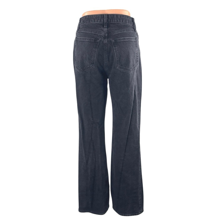 Abercrombie & Fitch The 90s Relaxed High Rise Curve Love Black Denim Jeans Sz 26