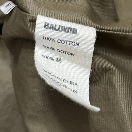 Baldwin Men's Green Pocket Cotton Long Sleeve Utility Button Down Shirt Top M