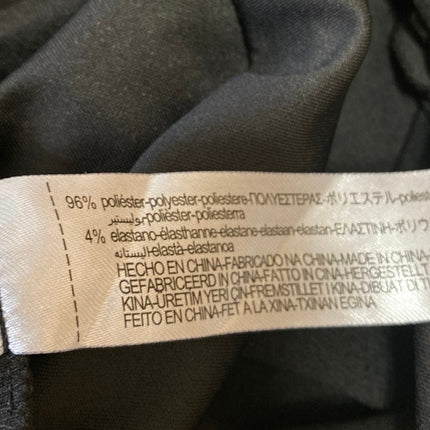 Zara Women's Black Turtleneck Long Sleeve Ruched T Shirt Bodysuit Top Size M