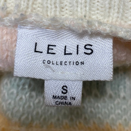 Le Lis Multicolor Colorblock Fleece Long Sleeve Crewneck Sweater Top Size S