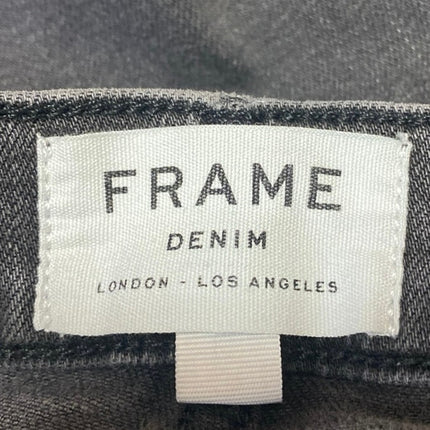 Frame L'Homme Womens Black Gray Mid Rise Skinny Straight Denim Jeans Pants Sz 29