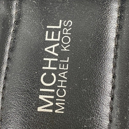 Michael Kors Jagger Black Lace Up Leather Studded Flat Heel Sandals Size 7.5