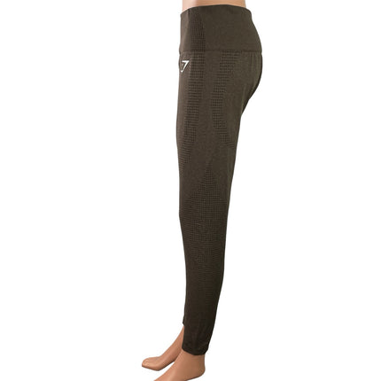 Gymshark Vital Seamless 2.0 Brown High Waist Skinny Activewear Leggings Pants M