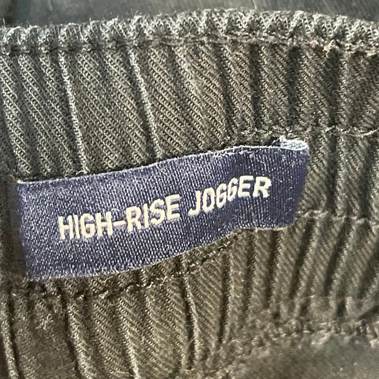 Hollister Women's Black Drawstring Tapered Cropped Jogger Sweat Pants Size S
