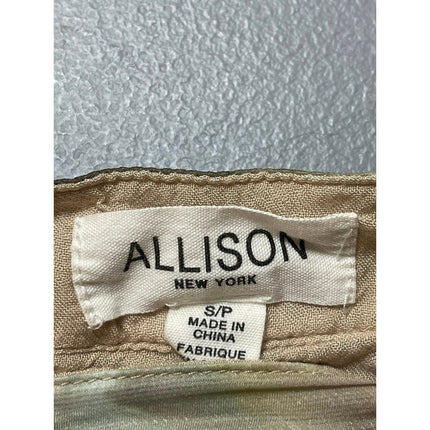 Allison Womens Multicolor Tie Dye Chiffon Asymmetric Ruffles Midi Wrap Skirt S/P