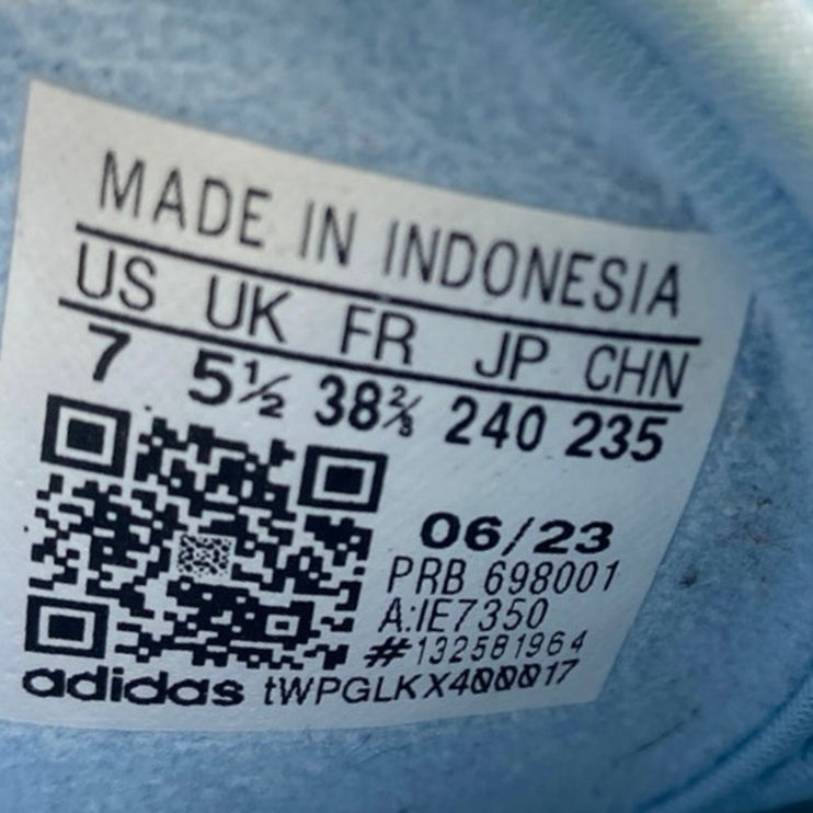 Adidas Forum XLG Women's Blue Suede Lace Up Low Top Platform Sneakers Shoes Sz 7