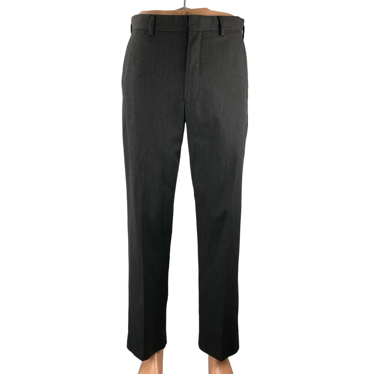 Merona Men's Gray High Rise Straight Slacks Chino Trousers Dress Pants Sz 30X32