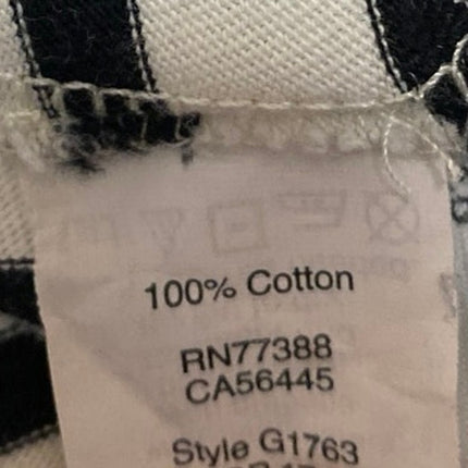 Madewell White Striped Crewneck Short Sleeve Casual Mini T-shirt Dress Size XXS