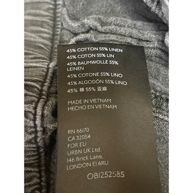 Free People Livin' In The City Belted High Rise Baggy Cargo Trousers Pants Sz S