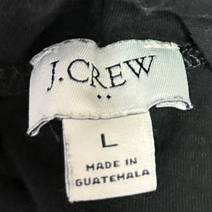 J.Crew Women's Black Turtleneck Foldover Long Sleeve Pullover Sweater Top Sz L