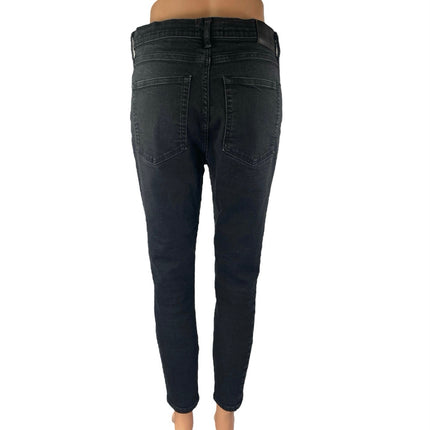 Everlane The High Rise Skinny Women's Black Cropped Casual Denim Jeans Size 31