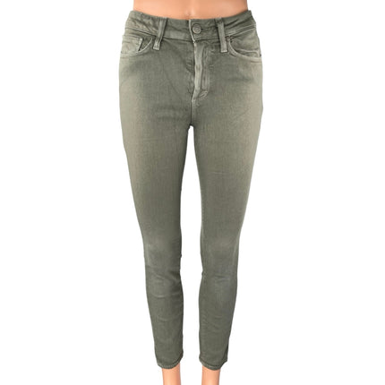 Paige Hoxton Ankle Women's Gray Mid Rise Casual Skinny Denim Jeans Size 25
