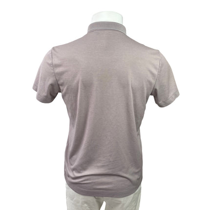 Theory Mens Gray Short Sleeve Golf Tennis Casual Collared Polo Shirt Top Size M