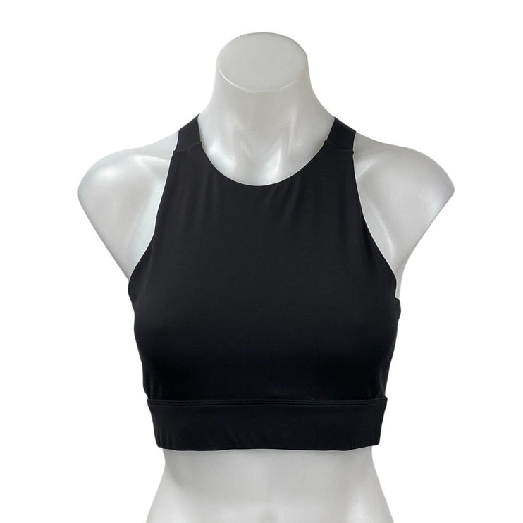 Varley Women's Black Sleeveless Racerback Activewear Sports Bra Crop Tank Top S