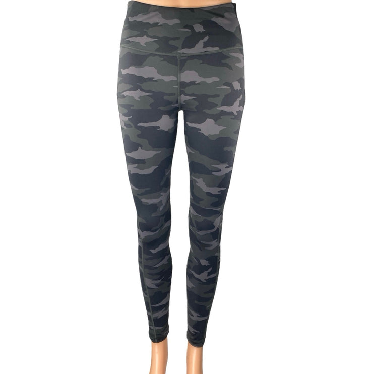 Athleta Ultimare Camo 7/8 Green Camouflage Activewear Tight Leggings Pants Sz S