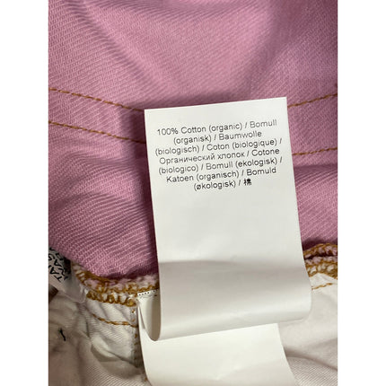 Ganni Overdyed Cutline Light Lilac Purple High Rise Denim Jean Shorts Size 30