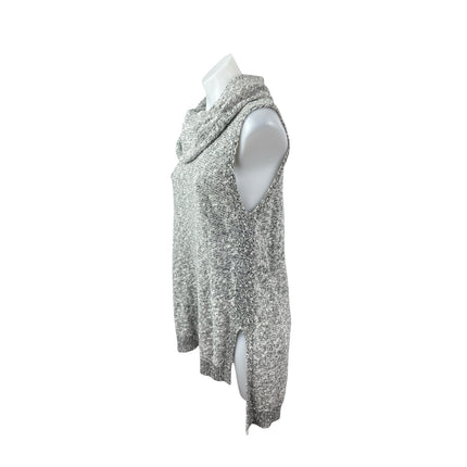 Two by Vince Camuto Heather Gray Cowl Neck Sleeveless Sweater Mini Dress Size L
