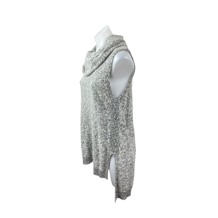 Two by Vince Camuto Heather Gray Cowl Neck Sleeveless Sweater Mini Dress Size L