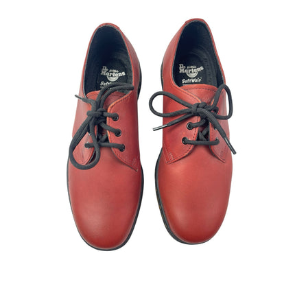 Dr. Martens Airwair Cavendish Red Leather Lace Up Almond Toe Oxford Shoes Size 7