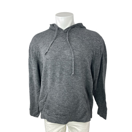 G.H Bass & Co. Men's Gray Long Sleeve Hooded Hoodie Sweatshirt Sweater Top Sz XL