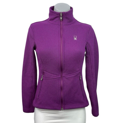 Spyder Endure Core Purple Mock Neck Long Sleeve Sweatshirt Sweater Jacket Top S