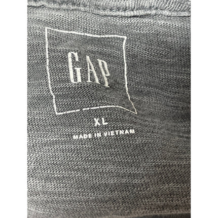 GAP Men's Gray Collared Short Sleeve Button Up Pocket Golf Polo Shirt Top Sz XL