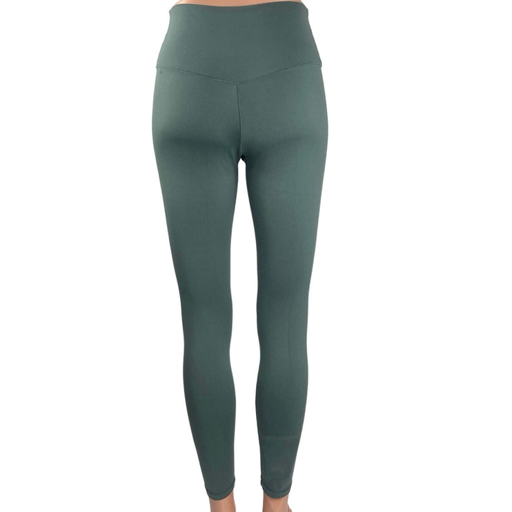 Aerie Offline Green Pull On Stretch High Rise Real Me 7/8 Leggings Tight Size M